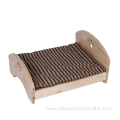 Simple design suppliers wooden pet dog bed